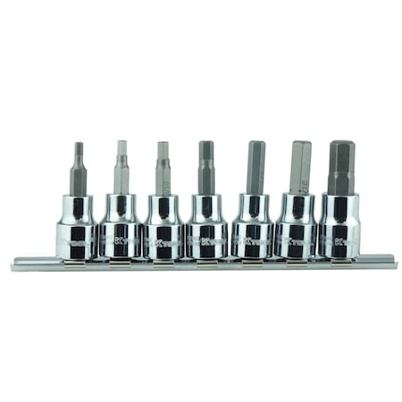 K-Tool International SAE Hex Bit Socket Set, 3/8"Dr, 7 pcs. KTI-22970